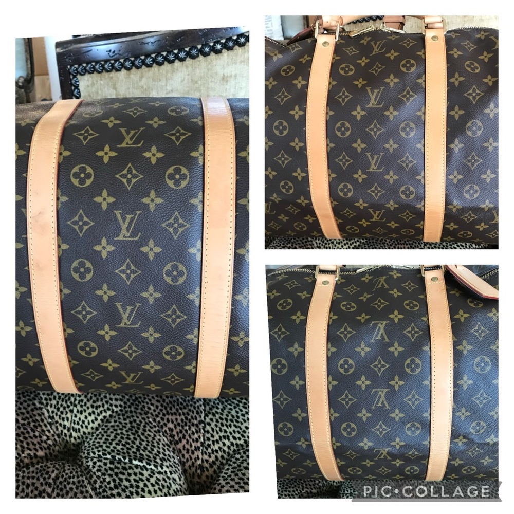 Exquisite Louis Vuitton Keepall 60 Bandolier Travel Bag Duffel - Picture 9 of 17